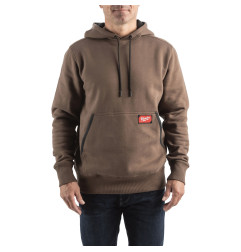 SWEAT MID  À CAPUCHE MARRON - TAILLE (S)