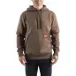 SWEAT MID À CAPUCHE MARRON - TAILLE (L)