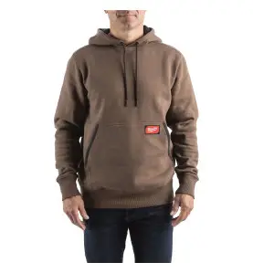 SWEAT MID À CAPUCHE MARRON - TAILLE (L)