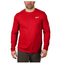 T-SHIRT WORKSKIN MANCHES-LONG ROUGE - TAILLE (S)