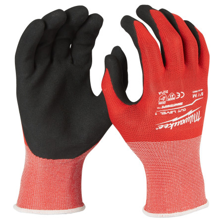 GANTS ANTI-COUPURE NIVEAU 1/A- S/7-12 PCS