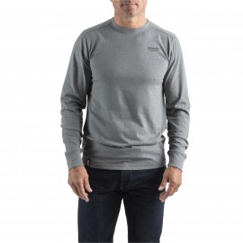 T-SHIRT HYBRID MANCHES-LONGUES GRIS - TAILLE (S)