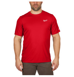 T-SHIRT WORKSKIN MANCHES-COURT ROUGE - TAILLE (S)