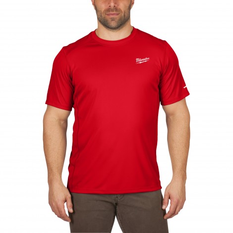 T-SHIRT WORKSKIN MANCHES-COURT ROUGE - TAILLE (S)