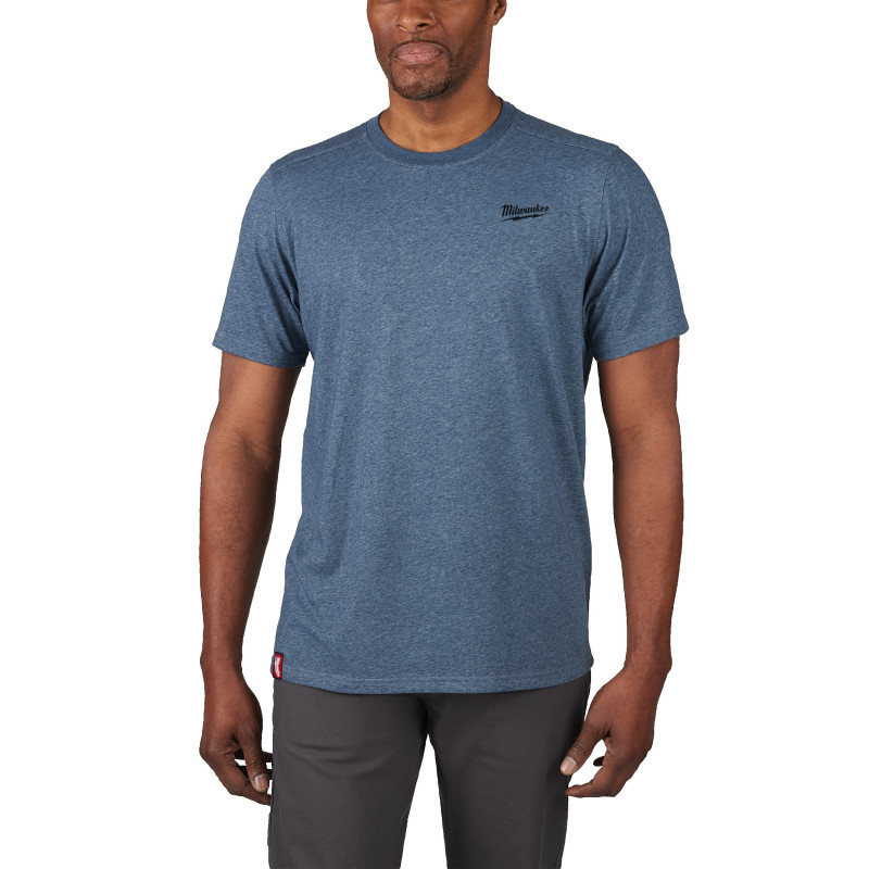 T-SHIRT HYBRID MANCHES-COURTES BLEU - TAILLE (S)