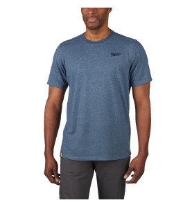 T-SHIRT HYBRID MANCHES-COURTES BLEU - TAILLE (M)