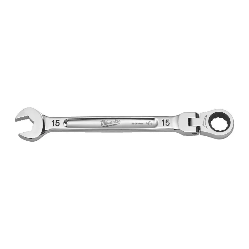 CLÉ À CLIQUET TÊTE FLEXIBLE 15 MM CLÉ À CLIQUET TÊTE FLEXIBLE 15 MM