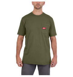 T-SHIRT TRAVAIL MANCHES-COURTES VERT - TAILLE (XL)