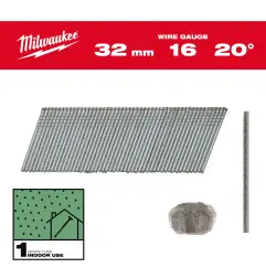 BOÎTE 2000 CLOUS GAUGE 16 GALVA 32MM