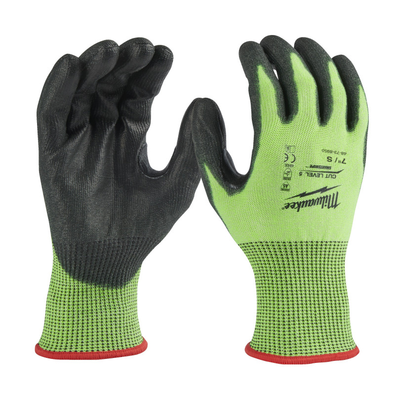 GANTS HAUTE VISIBILITÉ & ANTI-COUPURE NIVEAU 5/E - S/7-1PC