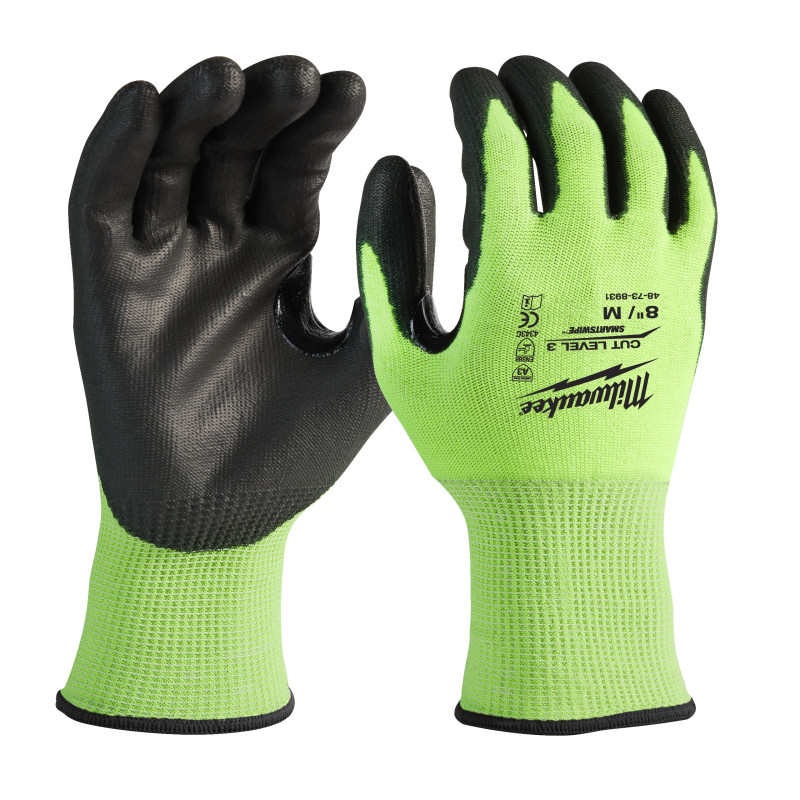 GANTS HAUTE VISIBILITÉ & & ANTI-COUPURE 3/C - S/7-1 PC