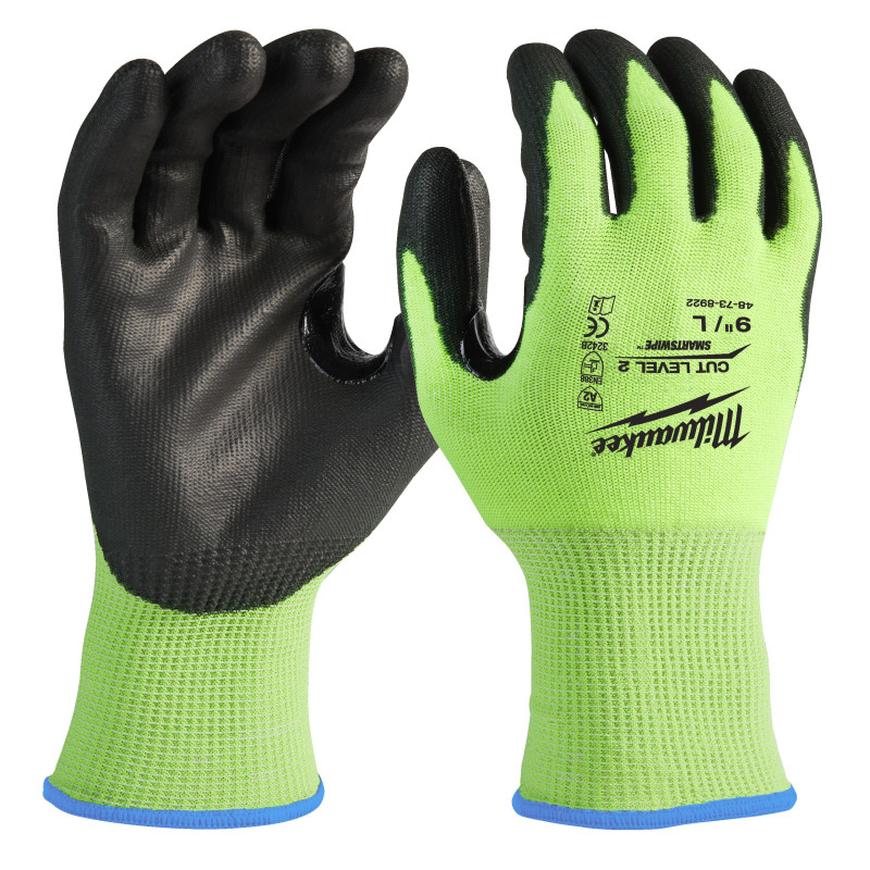 GANTS HAUTE VISIBILITÉ & ANTI-COUPURE 2/B - S/7-1PC