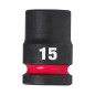 DOUILLE SHOCKWAVE™ 1/2 HEX COURTE 15 MM
