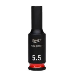 DOUILLE SHOCKWAVE™ 1/4" HEX LONGUE 5,5 MM