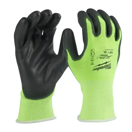 GANTS HAUTE VISIBILITÉ & ANTI-COUPURE 1/A - XL/10-1PC