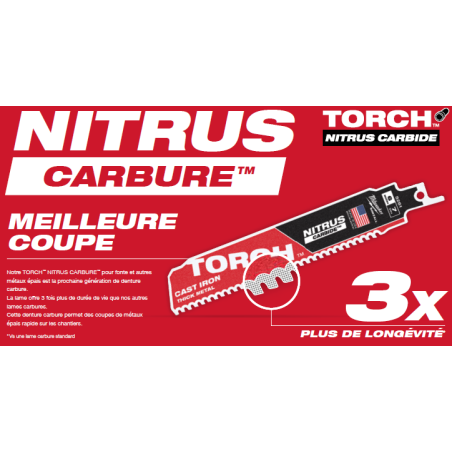 LAME SCIE SABRE TCT TORCH NITRUS 230 (X5)