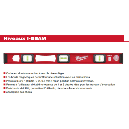 NIVEAU TRAPÉZOIDAL MAGNÉTIQUE 200 CM