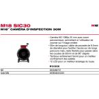 M18 SIC30 - Caméra d’inspection de canalisation 30 m, 18V, sans batterie