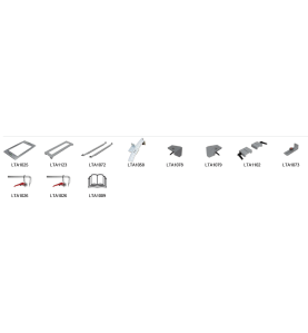 Set gabarit universel (sans fraise) LTA1060 Lignatool (Embrèvements Mortaises Entailles Moisements Limons)