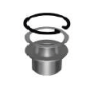 Bague de copiage Ø42,6mm Lignatool avec rondelle et circlip