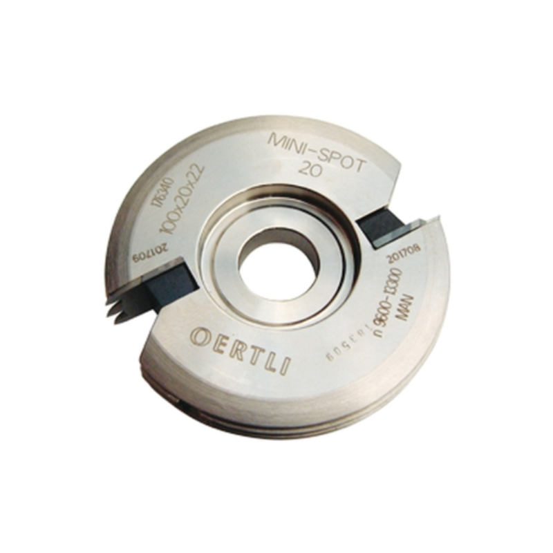  Minispot fraise avc couteaux profilés,taille 20,HW, Ø100×20×Ø22 mm, Z2 