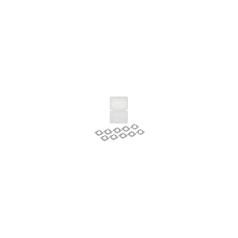 Jeu avec 10 couteaux 18x18x1,95mm pour 132130