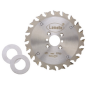 Lames de scie pour 3S Pa, HW (carbure), Ø120x2.4xØ22 mm,Z20, NL 6, avc disques de distance