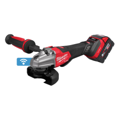 M18 FSAGSVO125-502X - Meuleuse d'angle sécuritaire compacte, 18V, avec 2 batteries 5Ah, HD-Box