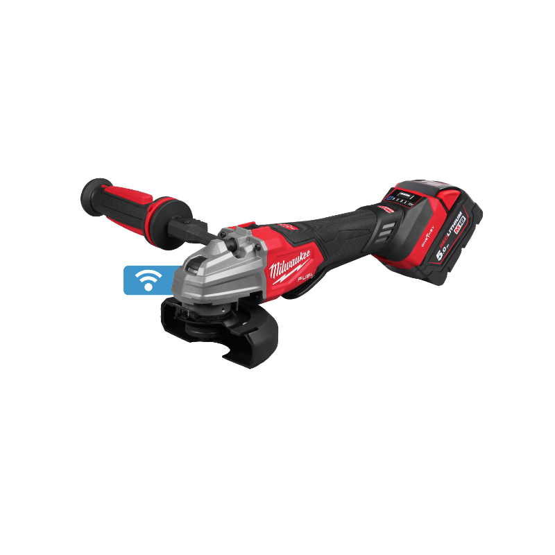 M18 FSAGSVO125-502X - Meuleuse d'angle sécuritaire compacte, 18V, avec 2 batteries 5Ah, HD-Box M18 FSAGSVO125-502X - Meuleuse d'angle sécuritaire compacte, 18V, avec 2 batteries 5Ah, HD-Box