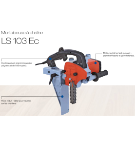Mortaiseuse à chaîne LS 103 Ec sans garniture de chaîne