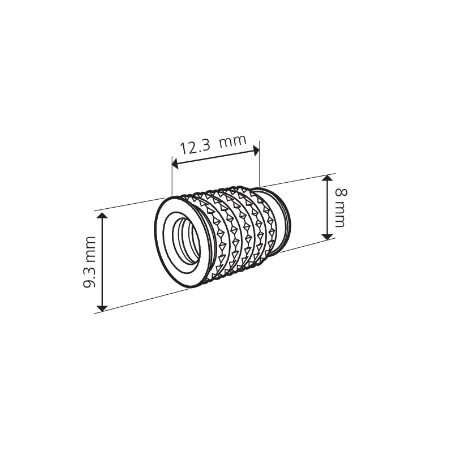 Cabineo insert M6x12.3 mm, 500 pièces, avec outil d'installation pour insert 