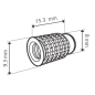 Cabineo insert M6x15.3 mm, 100 pièces, avec outil d'installation pour insert 