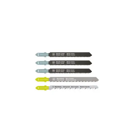 Jeu de démarrage de lames de scie sauteuse 5 pièces rérérence 63503188010 Fein