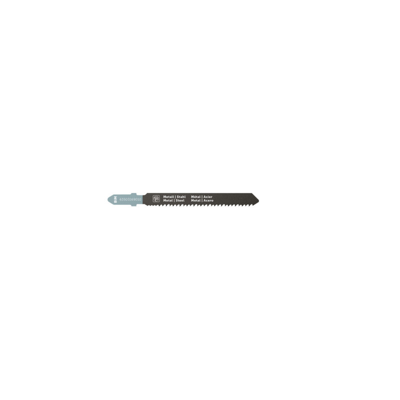 Lame de scie sauteuse pour le métal BIM 75 T1.2 MS SC - Pack de 5 rérérence 63503169010 Fein