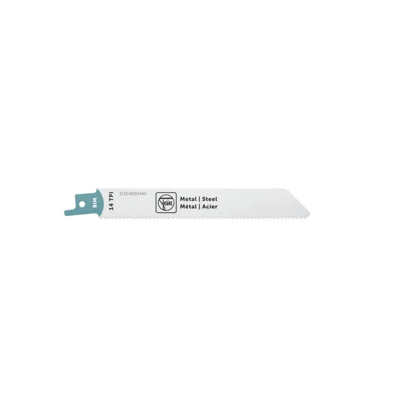 Lame de scie sabre pour métal BIM 130 T14 MS - Pack de 3 rérérence 31324000445 Fein