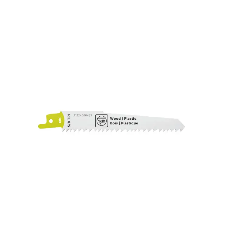 Lame de scie sabre pour bois et plastique BIM 130 T5 / 8 WP - Pack de 3 rérérence 31324000453 Fein