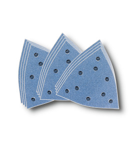 Set de feuilles abrasives perforées zircon 130mm - 4x Grain 40, 60, 80 - Pack de 12 rérérence 35222952110 Fein