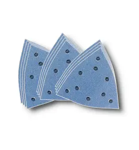 Set de feuilles abrasives perforées zircon 130mm - 4x Grain 40, 60, 80 - Pack de 12 rérérence 35222952110 Fein