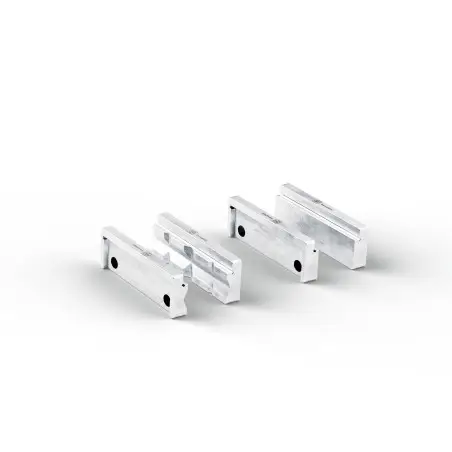 Set de paires de mors de protection (P) prismatique et (B) plat 110 mm aluminium (Fein VersaMAG) rérérence 90701010010 Fein