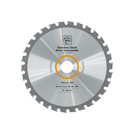 Lame de scie circulaire portative pour acier inoxydable rérérence 63502307000 Fein