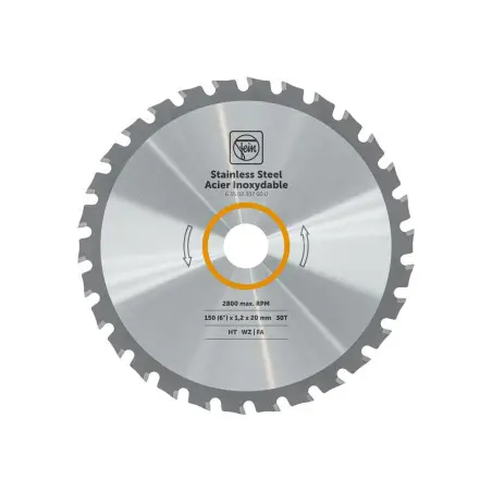 Lame de scie circulaire portative pour acier inoxydable rérérence 63502307000 Fein
