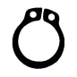 Circlips Exterieur Pour Meche De Defonceuse Q.8 ref 890.001.08 Leman