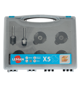 Coffret 5 Disques A Rainer Hm + 2 Arbres Q8 Pour Defonceuse ref 4728.700.52 Leman
