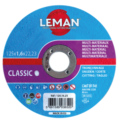Tronconnage Multi-Materiaux 125X1.6X22.23 Mp ref 124.16.25 Leman
