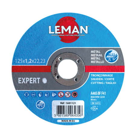 Disque Tronconnage Alu 125X1.2X22.23 F41 ref 1691121 Leman