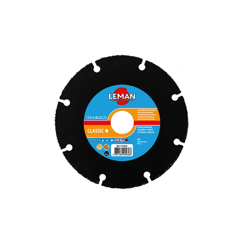 Disque A Tronconner Carbure Ø115X1.0X22.23 F41 ref 1711522 Leman