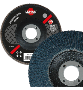 Disque A Lamelles Bombe 125 Grain 40 Zirconium  ref 2112540 Leman