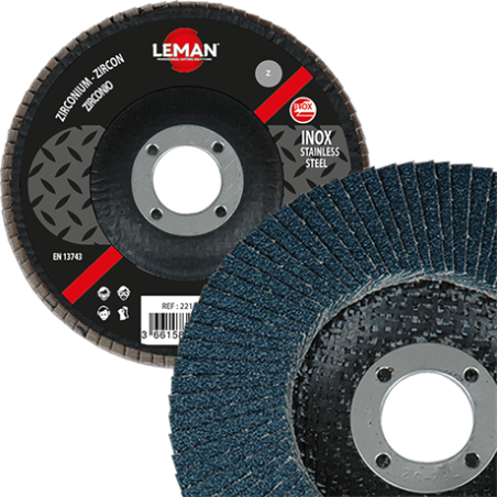 Disque A Lamelles Bombe 125 Grain 80 Zirconium  ref 2112580 Leman