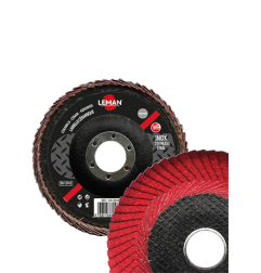 Disque A Lamelles Plat D125 Gr40 Cera Bord Arrondi  ref 3312540 Leman