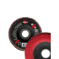 Disque A Lamelles Plat D125 Gr80 Cera Bord Arrondi ref 3312580 Leman